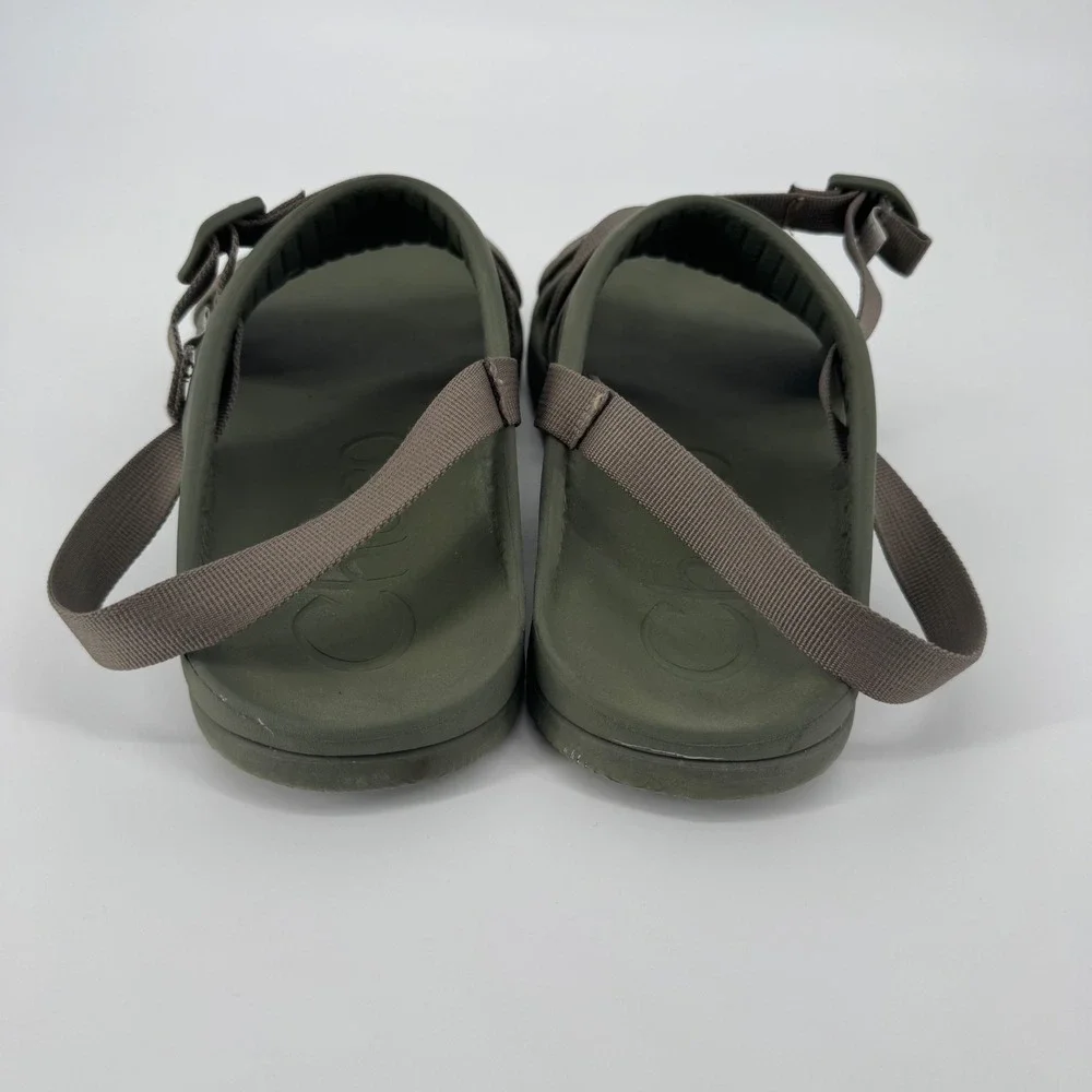 Chaco Chillos Sport Men 14 Olive Green‎ Adjustable Strap Recovery Sandal
